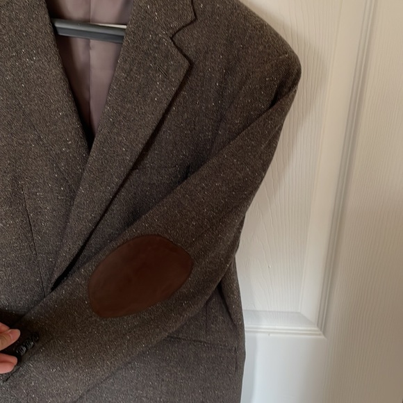 Men’s Wearhouse Men’s Tweed Blazer Retro Brown Size Small - Picture 4 of 9